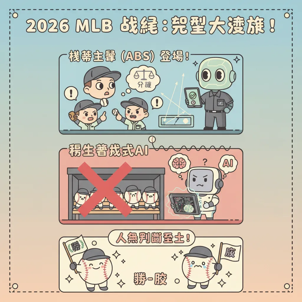 2026年MLB重大規則變革：機器主審與AI禁令正式上路